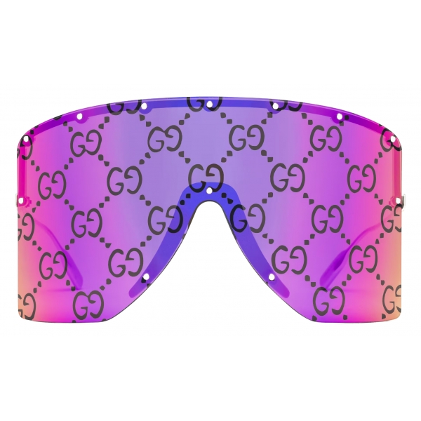 Gucci - Mask-Shaped Sunglasses - Pink - Gucci Eyewear - Avvenice