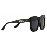 Gucci - Occhiale da Sole Quadrati Oversize - Nero - Gucci Eyewear