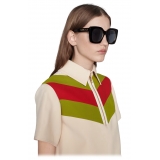 Gucci - Oversize Square-Frame Sunglasses - Black - Gucci Eyewear