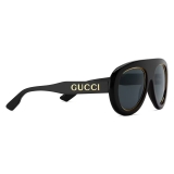 Gucci - Occhiale da Sole Navigator - Nero - Gucci Eyewear