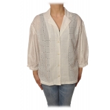 Ottod'Ame - Camicia con Manica 3/4 - Bianco - Camicia - Luxury Exclusive Collection