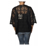 Ottod'Ame - Shirt in Perforated Yarns - Black - Shirt - Luxury Exclusive Collection