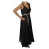 Ottod'Ame - Abito Lungo Con Cintura - Nero - Abiti - Luxury Exclusive Collection