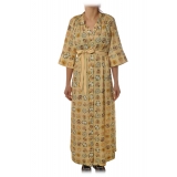 Ottod'Ame - Long Dress With Korean Collar - Yellow - Dresses - Luxury Exclusive Collection