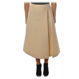 Ottod'Ame - Skirt With Strap - Cream - Skirt - Luxury Exclusive Collection