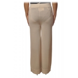 Ottod'Ame - Trousers with Wide Leg - Cream - Trousers - Luxury Exclusive Collection