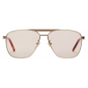 Gucci - Occhiale da Sole Navigator - Oro Giallo - Gucci Eyewear