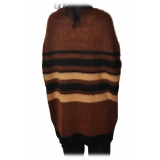 Ottod'Ame - V-Neckline Cardigan - Brown - Sweater - Luxury Exclusive Collection
