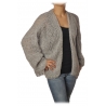 Ottod'Ame - Open Model Cardigan - Grey - Sweater - Luxury Exclusive Collection