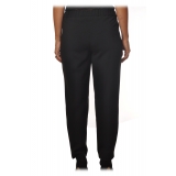 Ottod'Ame - Trousers with Tapered Leg - Black - Trousers - Luxury Exclusive Collection
