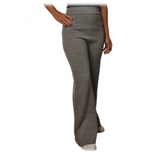 Ottod'Ame - Trousers in Mesh Fabric - Grey - Trousers - Luxury Exclusive Collection