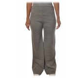 Ottod'Ame - Trousers in Mesh Fabric - Grey - Trousers - Luxury Exclusive Collection
