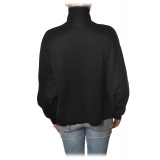 Ottod'Ame - Sweater in Worsted Fabric - Black - Sweater - Luxury Exclusive Collection