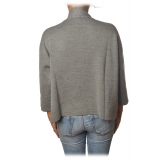 Ottod'Ame - Short Box Model Cardigan - Grey - Sweater - Luxury Exclusive Collection