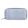 Ammoment - Pitone in Grigio Pomice - Portafoglio Zip Lunga in Pelle