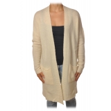 Ottod'Ame - Cardigan Without Closures - Cream - Sweater - Luxury Exclusive Collection