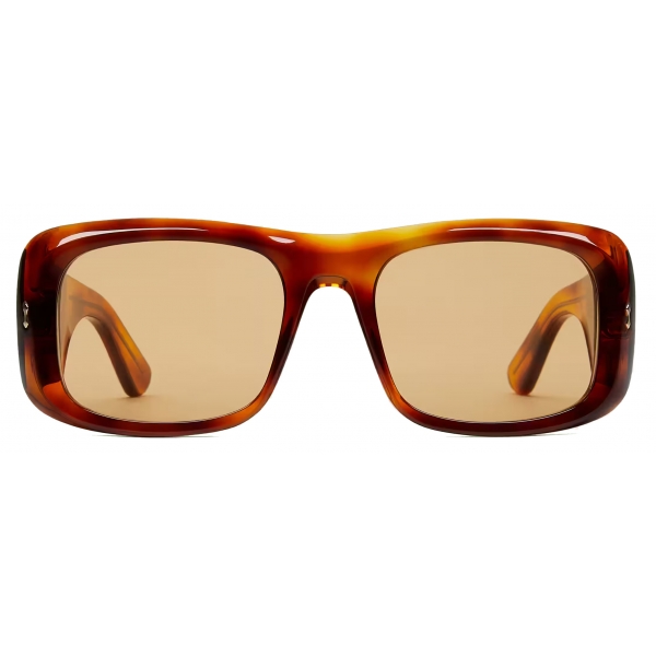 Gucci - Rectangular-Frame Sunglasses with Interlocking G - Tortoiseshell - Gucci Eyewear