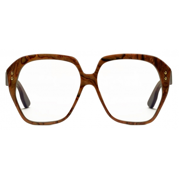 Gucci - Geometric-Frame Sunglasses - Brown - Gucci Eyewear