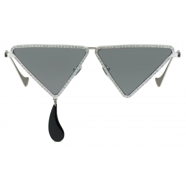 Gucci - Occhiale da Sole Geometrica - Argento - Gucci Eyewear