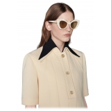 Gucci - Cat-Eye-Frame Sunglasses - Ivory - Gucci Eyewear