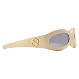 Gucci - Geometric-Frame Sunglasses - Yellow - Gucci Eyewear