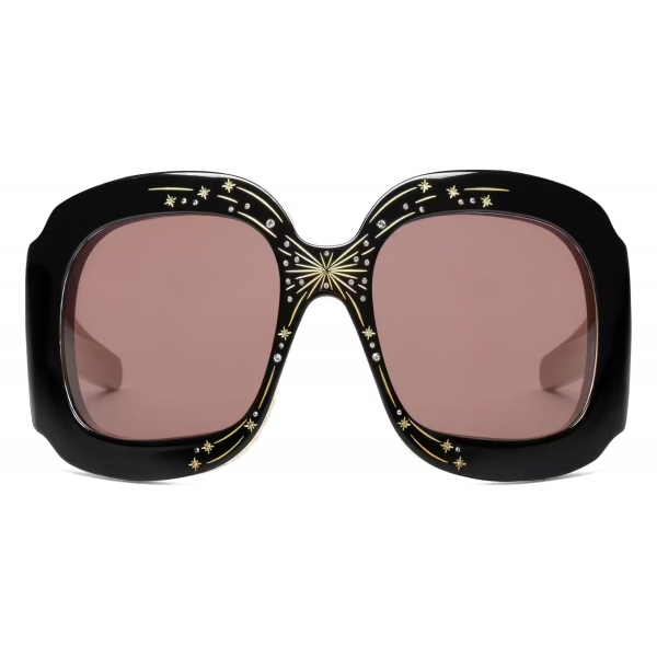 Gucci - Geometric-Frame Sunglasses - Black - Gucci Eyewear