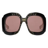 Gucci - Geometric-Frame Sunglasses - Black - Gucci Eyewear