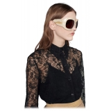Gucci - Occhiale da Sole Quadrati Oversize - Beige - Gucci Eyewear