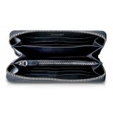 Ammoment - Python in Pepite Rose - Leather Long Zipper Wallet