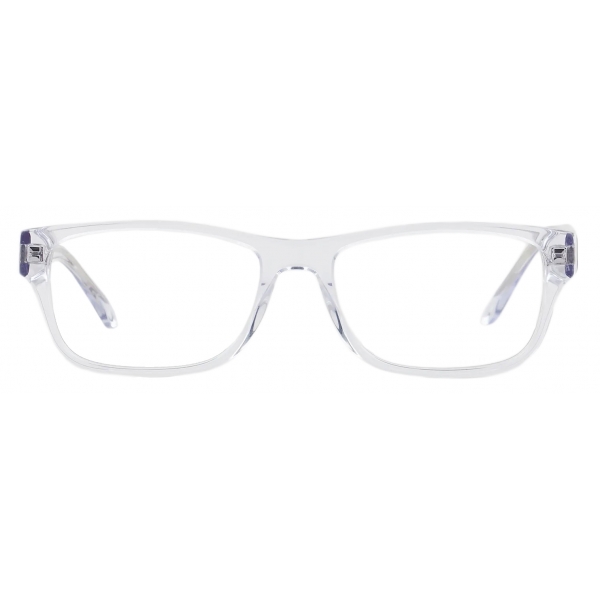 Giorgio Armani - Men Rectangular Eyeglasses in Bio-Acetate - Transparent - Eyeglasses - Giorgio Armani Eyewear