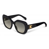 Céline - Triomphe 06 Sunglasses in Acetate - Black - Sunglasses - Céline Eyewear