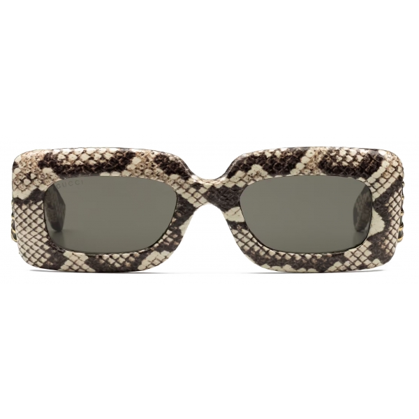 Gucci - Occhiale da Sole Rettangolari in Ayers - Serpente Ayers - Gucci Eyewear