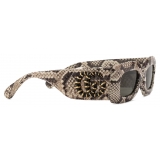 Gucci - Rectangular Frame Ayers Sunglasses - Ayers Snakeskin - Gucci Eyewear