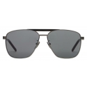 Gucci - Navigator-Frame Sunglasses - Ruthenium Grey - Gucci Eyewear
