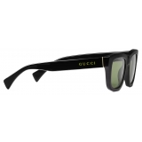 Gucci - Occhiale da Sole Rettangolari - Nero - Gucci Eyewear