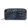 Ammoment - Struzzo in Nero Perla di Tahiti - Portafoglio Zip Lunga in Pelle
