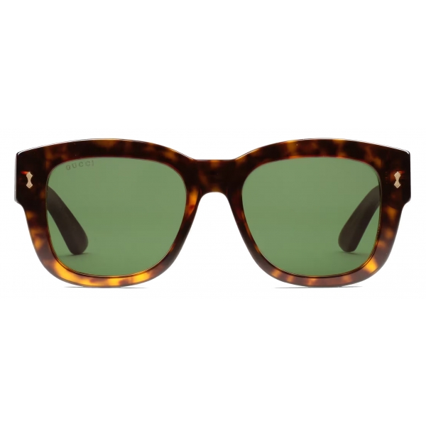 Gucci - Rectangular-Frame Sunglasses - Yellow - Gucci Eyewear - Avvenice