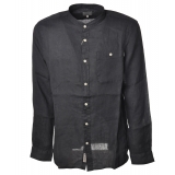 Woolrich - Camicia con Collo Coreano - Blu - Camicia - Luxury Exclusive Collection