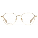 Gucci - Occhiale da Vista Rotondo - Oro - Gucci Eyewear