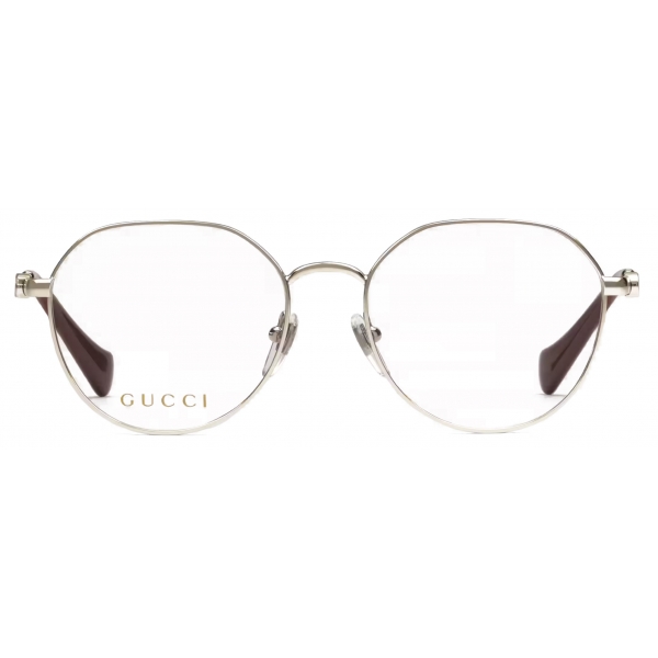 Gucci - Round Optical Glasses - Silver - Gucci Eyewear