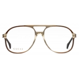 Gucci - Aviator Optical Glasses - Brown - Gucci Eyewear
