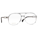 Gucci - Occhiale da Vista Aviator - Grigio - Gucci Eyewear