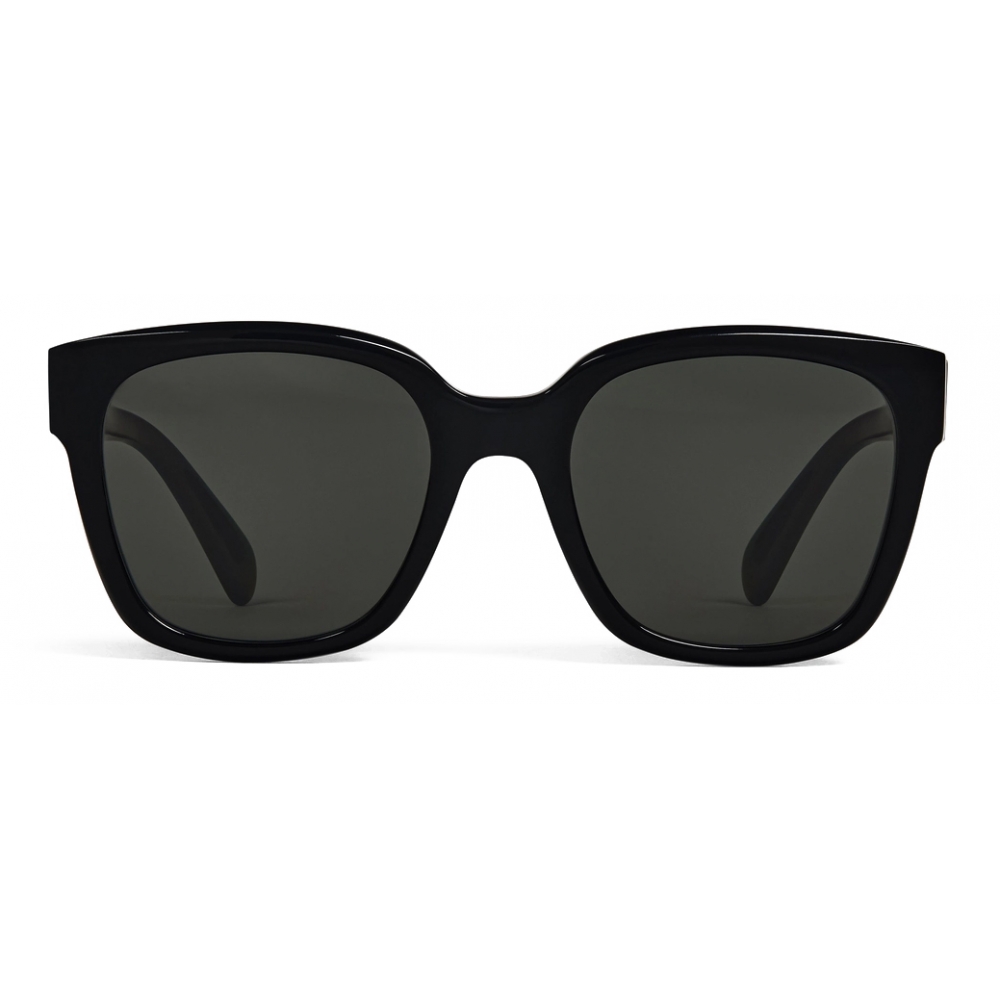 CELINE CL40187I 01A Black Cat Eye Sunglasses With Grey Lenses - US