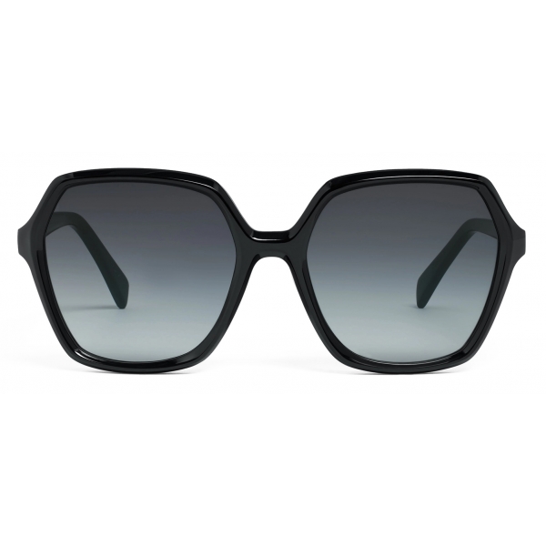 Céline - Oversize S230 Sunglasses in Acetate - Black - Sunglasses - Céline Eyewear