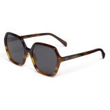 Céline - Oversize S230 Sunglasses in Acetate - Gradient Havana - Sunglasses - Céline Eyewear