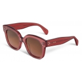 Céline - Oversize S002 Sunglasses in Acetate - Terracotta - Sunglasses - Céline Eyewear