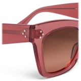 Céline - Cat-Eye S004 Sunglasses in Acetate - Terracotta - Sunglasses - Céline Eyewear