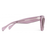 Céline - Cat-Eye S004 Sunglasses in Acetate - Transparent Lilac - Sunglasses - Céline Eyewear