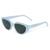 Céline - Cat Eye S220 Sunglasses in Acetate - Milky Azure - Sunglasses - Céline Eyewear
