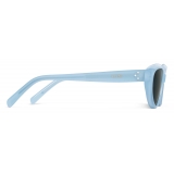 Céline - Cat Eye S220 Sunglasses in Acetate - Milky Azure - Sunglasses - Céline Eyewear